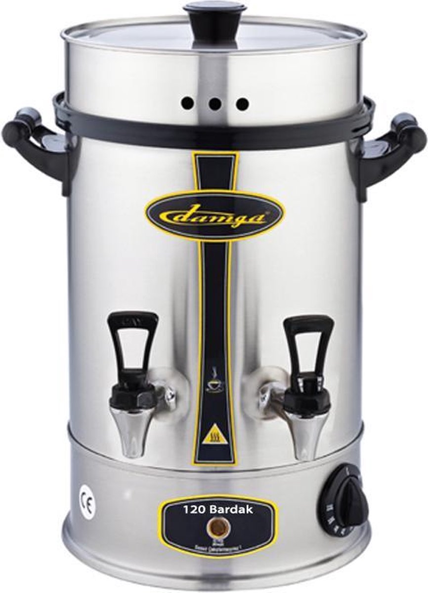 Theemaker - Imza - 120 bekers - RVS - Automatische warmhoudfunctie - Industrieel design
