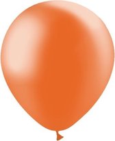 Oranje Ballonnen Metallic 30cm 10 stuks
