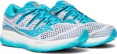 Saucony Triumph ISO 5 Sportschoenen - Maat 41 - Vrouwen - licht blauw/wit