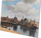 Gezicht op Delft | Johannes Vermeer   | Aluminium | Schilderij | Wanddecoratie | 40 x 60