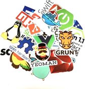 Programmeur stickers - Random mix voor computer geeks - voor laptop, muur etc.