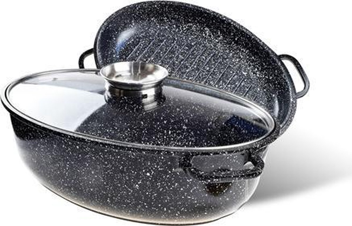 Edënbërg Stonetec Line -  Luxe Braadpan set van Gesmeed Aluminium