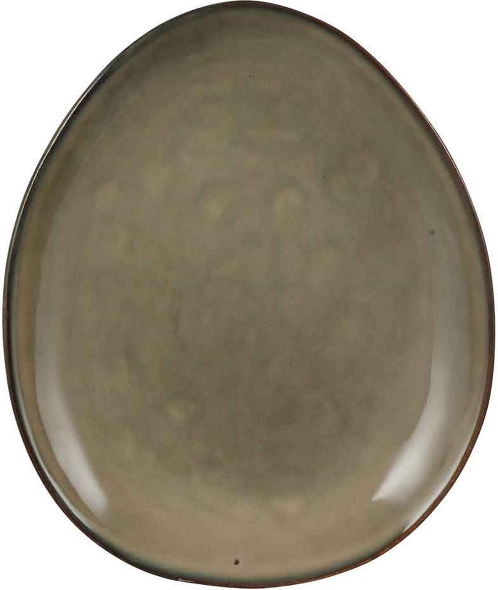 Mica Decorations tabo bord ovaal creme maat in cm: 22 x 18