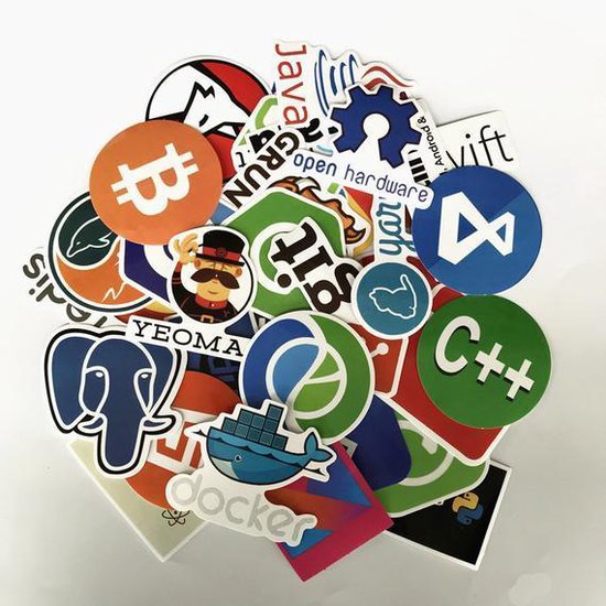 Programmeur stickers - Random mix voor computer geeks - voor laptop ...