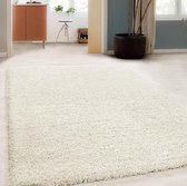 Hoogpolig vloerkleed - Solid Wit 300x400cm