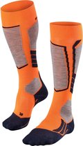 Falke SK2  Wintersportsokken - Maat 39/40 - Vrouwen - oranje/grijs/zwart