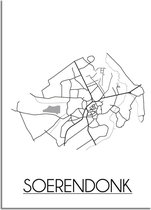 DesignClaud Soerendonk Plattegrond poster A4 poster (21x29,7cm)
