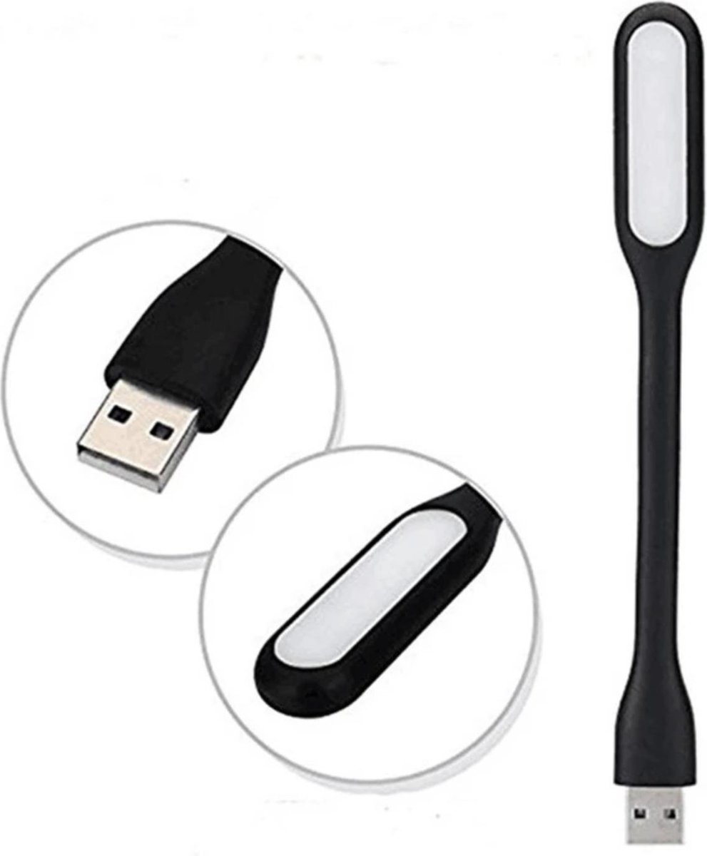 Lampe LED USB pour PC & MAC Lumiere Lecture Flexible Ordinateur Mini (NOIR)  - Achat & prix