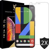 Google Pixel 4 Screenprotector - Gehard Glas Beschermglas Tempered Glass Screen Protector - 2 Stuks