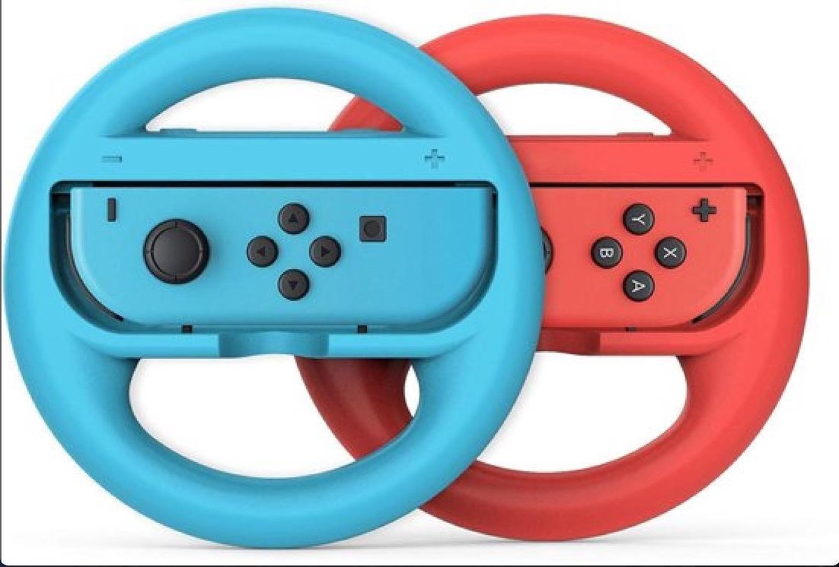 Nintendo Switch Stuur Set Rood/Blauw | bol.com