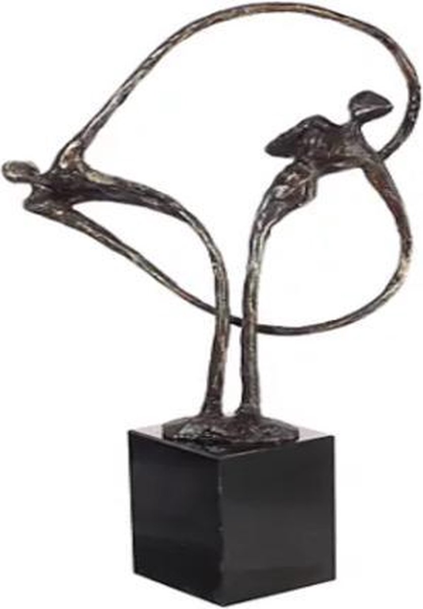 Bronzen beeldje - Huwelijk geschenk voor een huwelijk - Trouw cadeau -... | bol.com