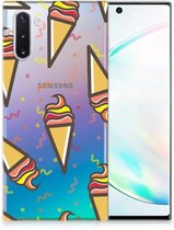Geschikt voor Samsung Galaxy Note 10 Siliconen Case Icecream