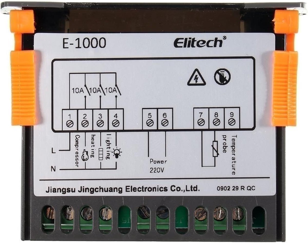 Luik wervelkolom de elite 220V Touch Digitale LCD Temperatuur Controller Koel Verwarming Switch  Thermostaat | bol.com