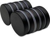 Brute Strength - Super sterke magneten - Rond - 25 x 5 mm - 10 Stuks | Zwart - Let op: Extra sterk - Neodymium magneet sterk - Voor koelkast - whiteboard