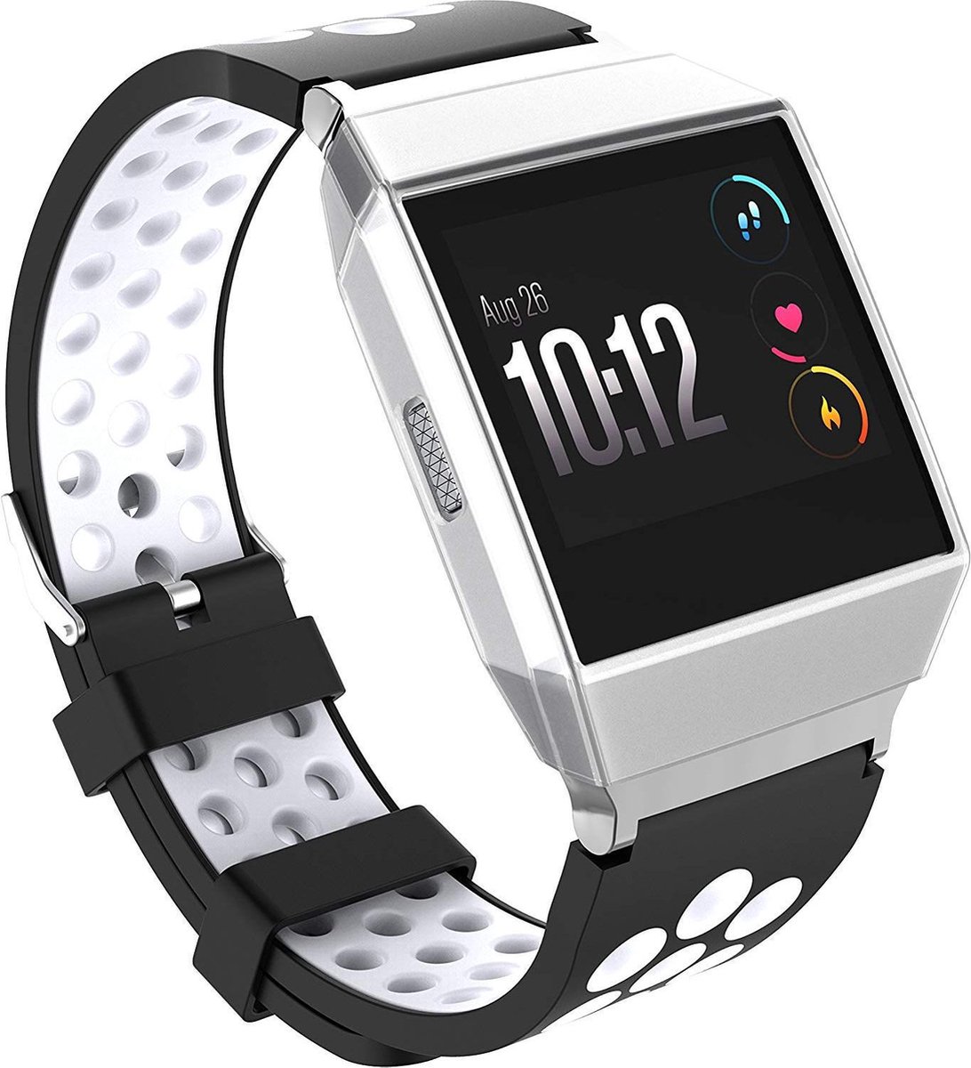 DrPhone Fitbit Ionic TPU case - Beschermhoes – Schokbestendig – Transparant