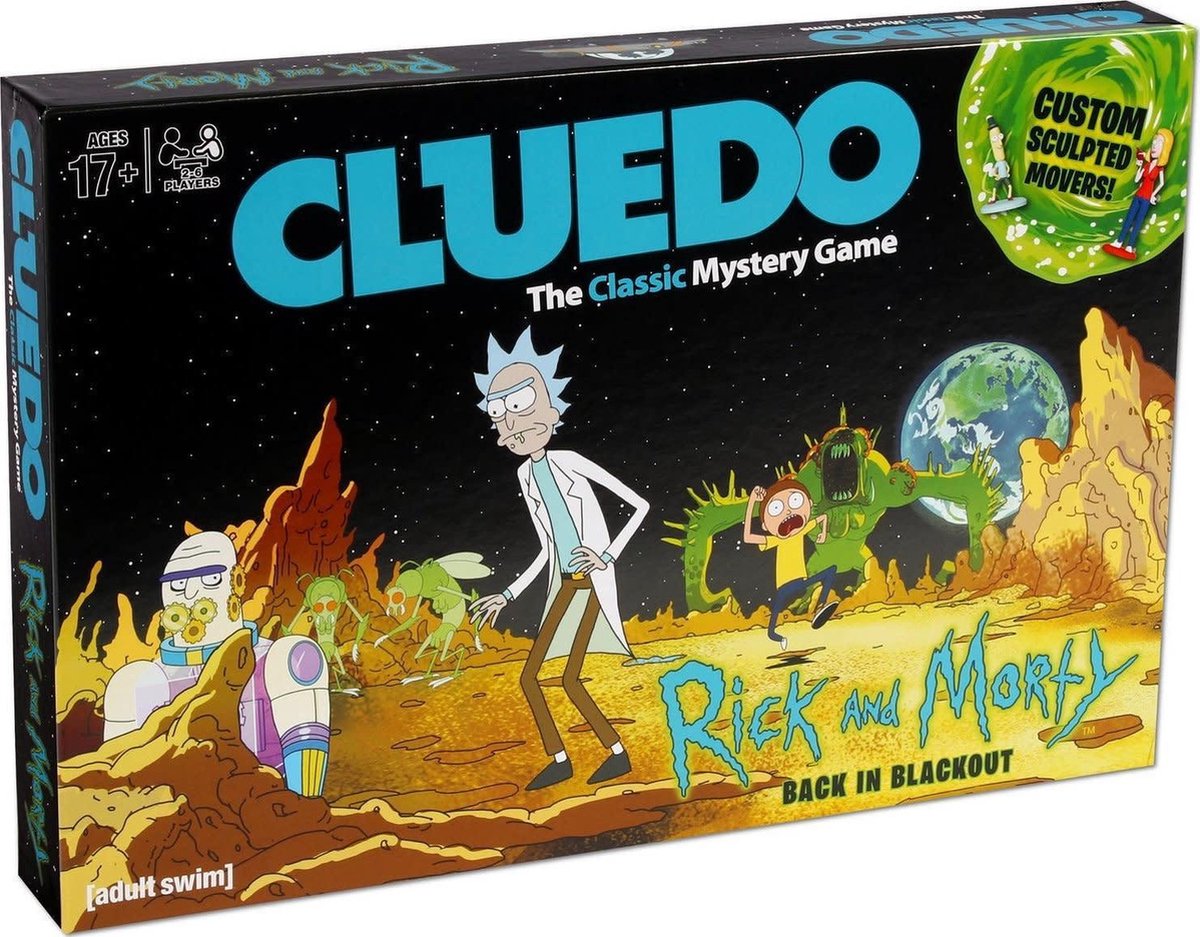 Eleven Force – Cluedo Rick y Morty, Juego de Mesa, Multicolor - Hasbro