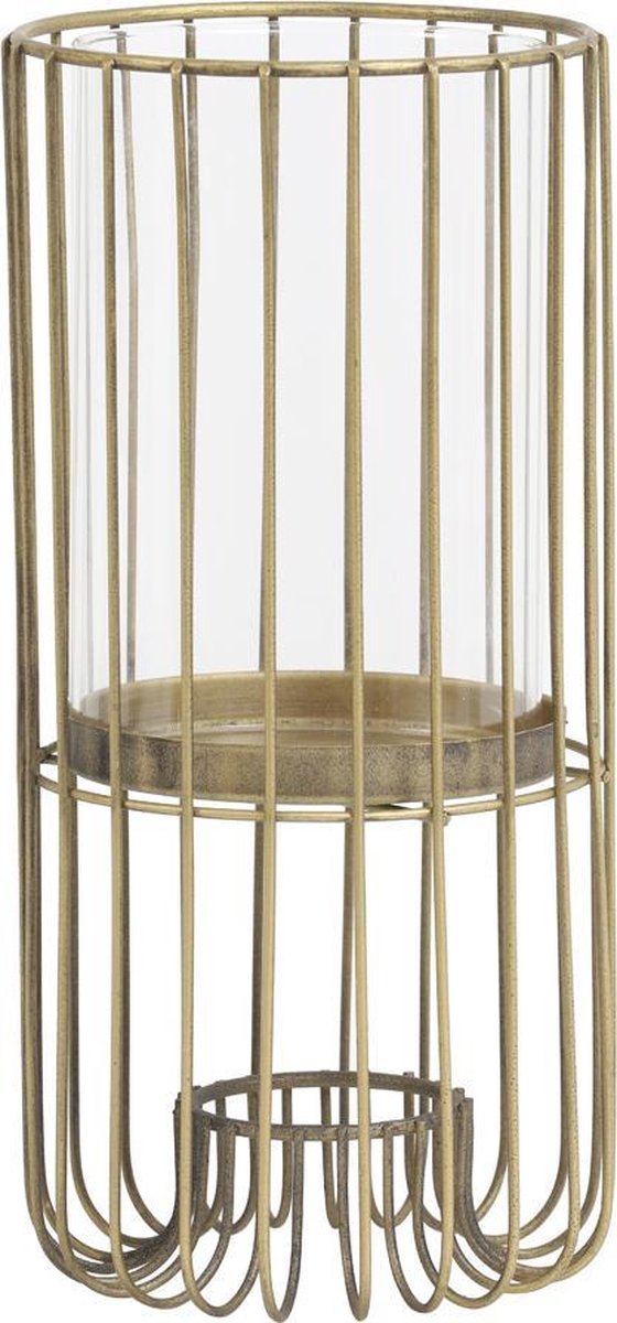 Windlicht Ø12,5x26 cm BRISLA goud