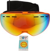 Crowne Kids Wit TPU Ultra-Light Frame Dubbel layer lens - Ski/Snowboard Goggle - 100% UVA UVB UVC Bescherming