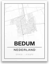 Poster/plattegrond BEDUM - 30x40cm