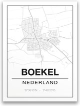 Poster/plattegrond BOEKEL - 30x40cm