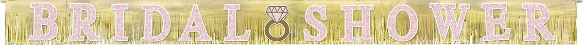 Amscan Letterslinger "bridal Shower" Goud/roze