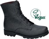 Yunik - Dames Veterboots - Zwart - maat 38