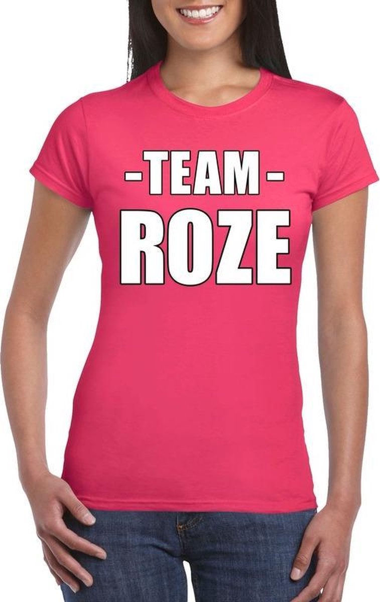 fel roze shirt