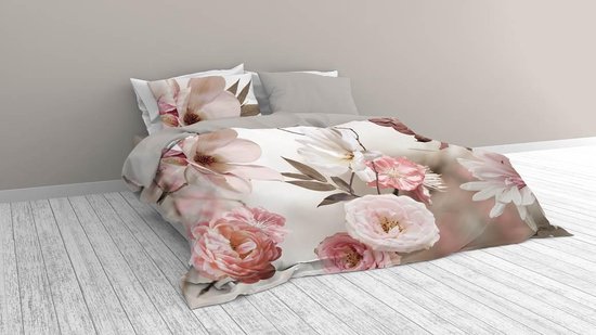 Dekbedovertrek – lits jumeaux – 2 persoons – roze – 240×200 / 240×220