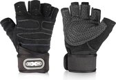 Sporthandschoenen - Zwart - Fitness Handschoenen - Vingerloze Handschoenen - Fitness Gloves - Maat M