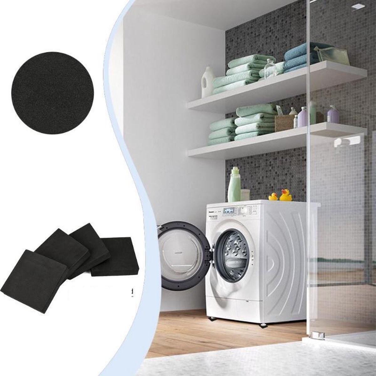 Anti Vibration Caoutchouc Amortisseur Pieds Tampons Pour Machines à laver et lave-vaisselle utile 
