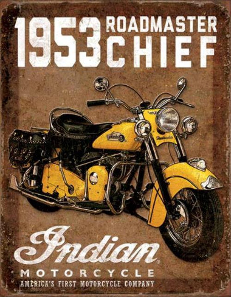 1953 Indian Roadmaster wandbord