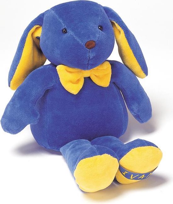 IVAN konijn blauw groot knuffel konijn 30 cm | bol.com