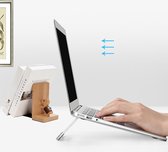 Lichtgewicht Universele Verstelbare & Opvouwbare Laptop Standaard | Laptop, Tablet, E-Reader & Boek | Aluminium Stand