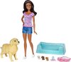Afbeelding van het spelletje Barbie Newborn Pups Speelset Huisdier En Pop (fdd44)