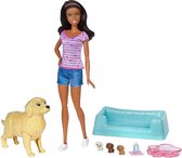 Barbie Newborn Pups Speelset Huisdier En Pop (fdd44)