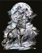 Sequin Art • Krasfolie holografisch Wolf