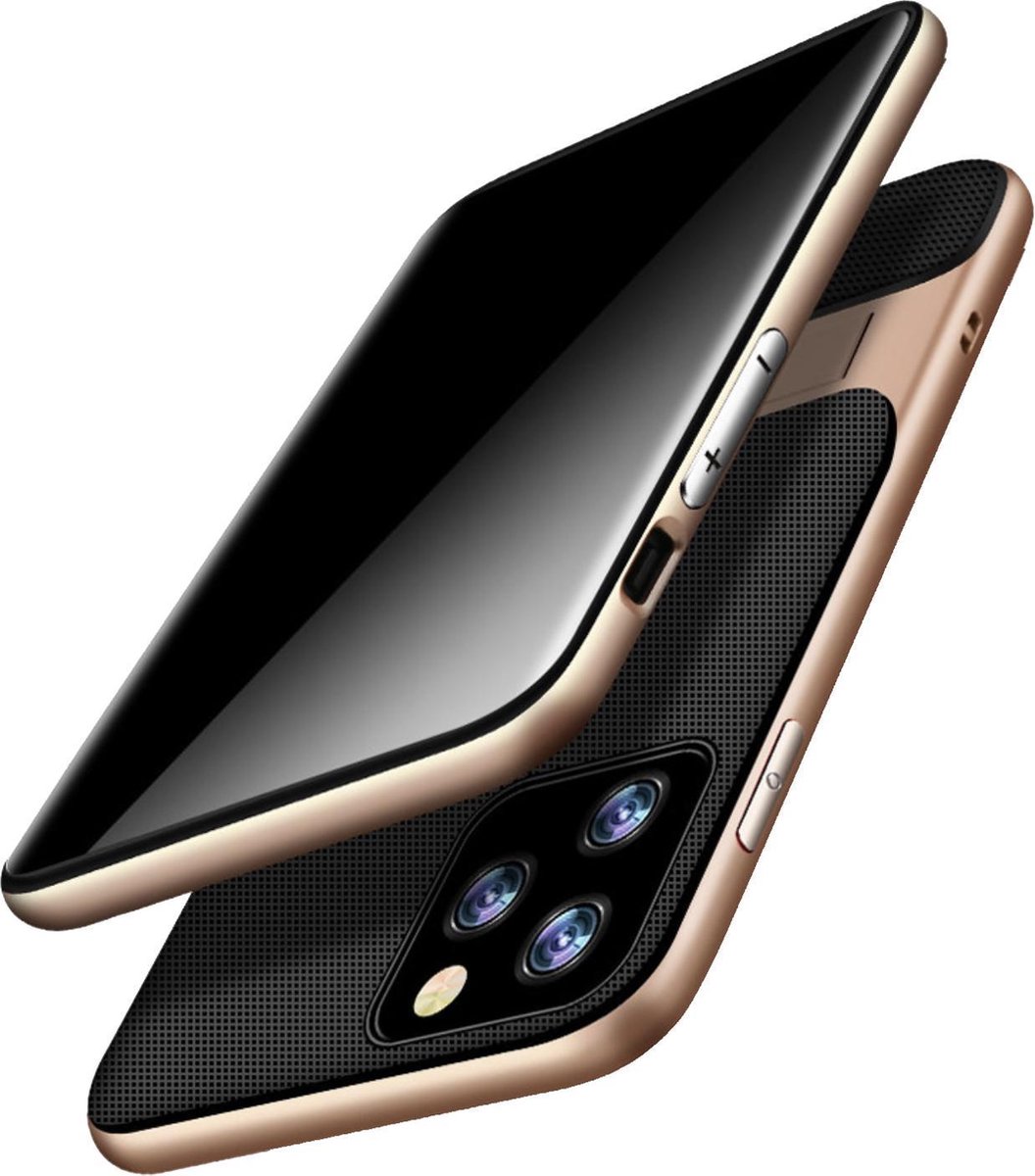 Luxe Back Cover voor Apple iPhone 11 Pro Goud Shockproof