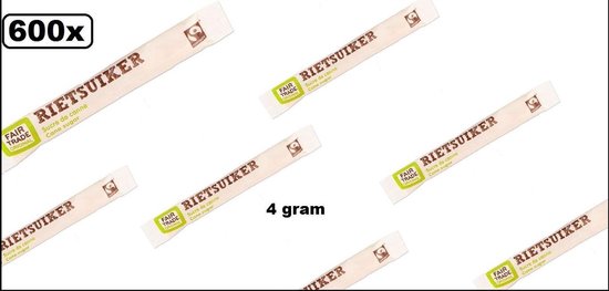 600x bâtonnets de sucre de canne 4 grammes commerce équitable