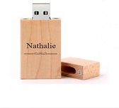 Nathalie naam kado verjaardagscadeau cadeau usb stick 32GB