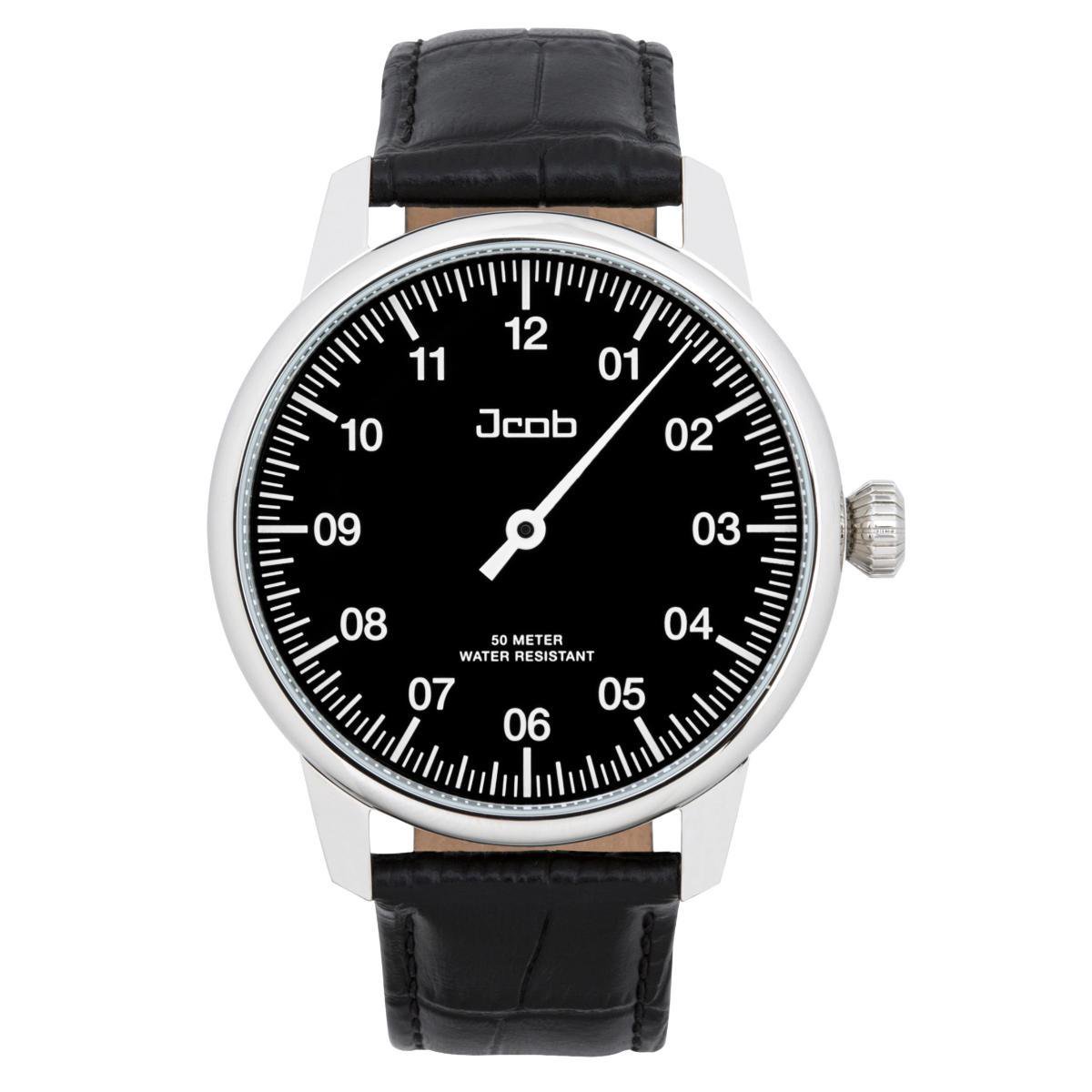 Jcob Einzeiger JCW002-LS02 zwart herenhorloge