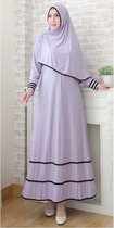 Khimar | Abaya | XS | Khamis | Jurk | Islamtisch | Rok | Modieus | Lavender | Paars Roze