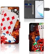 Geschikt voor Samsung Galaxy Note 10 Wallet Case met Pasjes Casino