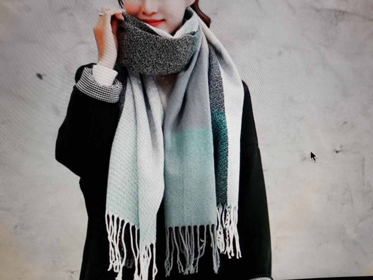 Mooie warme winter sjaal groen-tinten grijs-tinten | bol.com