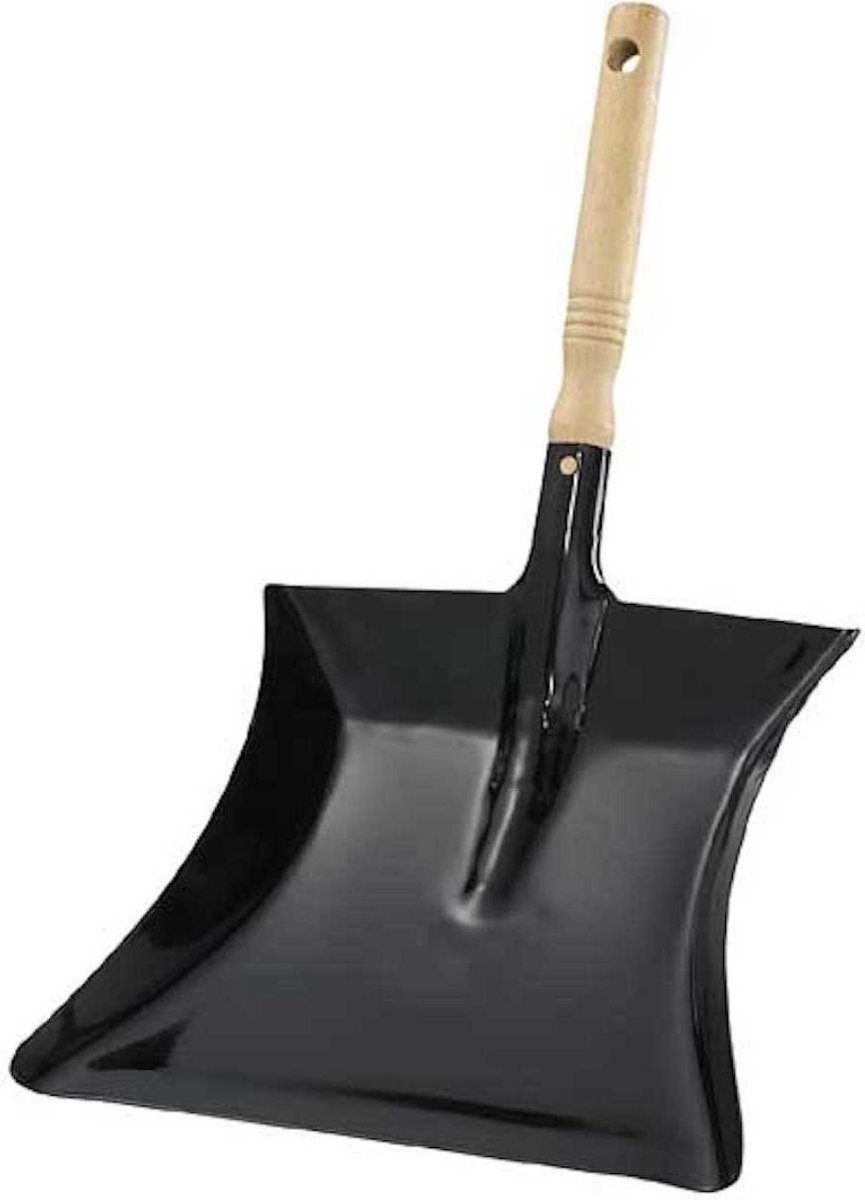 Goedkoopste De klassieker, mooi vorm gegeven metalen veegblik met hoogwaardige, beukenhouten handgreep