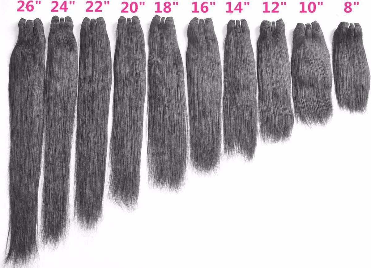 Brazilian human hair ECHT HAAR weave bundel 100gram 20"dik&vol | bol.com