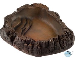 CeramicNature Terrarium bowl natuurgetrouw | waterbak voor reptielen en amfibieën in diverse maten TP-05W: 18×17,5×5,5cm
