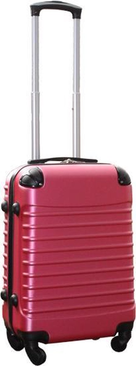 Travelerz handbagage koffer met wielen 39 liter - lichtgewicht - cijferslot - roze