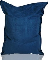 Lumaland - Luxe XXL zitzak - Beanbag van microvelours - Indoor - 380 Liter - 140 x 180 cm - Donkerblauw