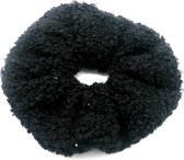 Scrunchie Teddy - Haarelastiek - Zwart - Dielay