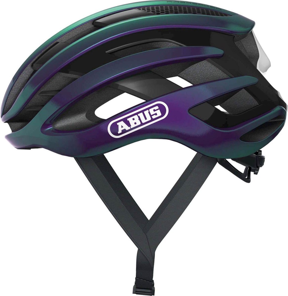 ABUS Fietshelm airbreaker flip flop purple l - 59-61 cm - paars - geschikt voor gebruik op racefietsen - gravelbikes - 230 g l afbeelding